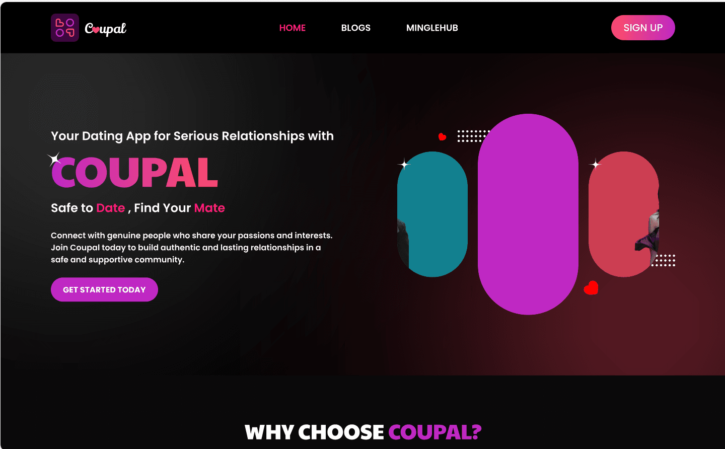 Coupal – Smart Dating App for Genuine Connections